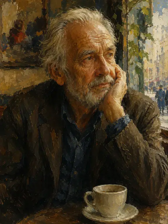 Oil portrait · Oil on canvas · 50 × 70 cm